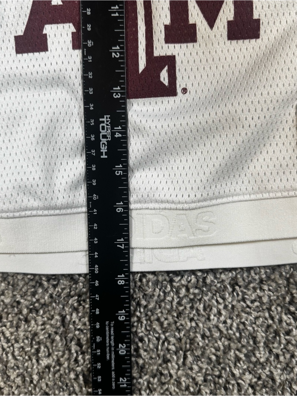 Texas A&M Aggies Adidas Women’s Small Crop Football Jersey White - Picture 7 of 9
